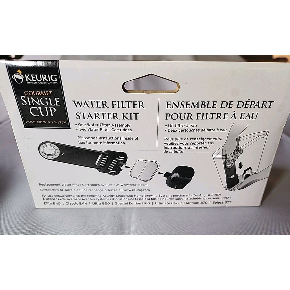 New Keurig Water Filter Starter Kit w/ Assembly and 2 Filters Brand New In Box - Picture 3 of 4